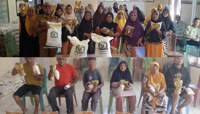 Kurangi Beban dan Pengendalian Inflasi, Ratusan Masyarakat Kurang Mampu Desa Buko, Ketiban Bansos Pemerintah