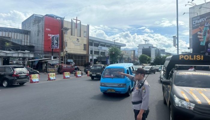 Polsek Malalayang Laksanakan Pos Cakalang, Pastikan Arus Lalu Lintas Lancar
