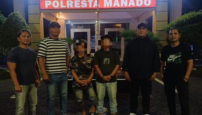 Aksi Anarkis di Jalan, Resmob Bravo Polresta Manado Tancap Gas: Dua Pelaku Pengrusakan Mobil Berhasil Diringkus
