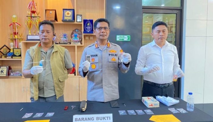 Polresta Manado Rilis Dua Kasus Sabu, Ada Dua Orang Tersangka Diamankan