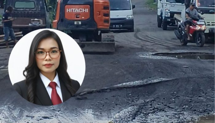 Ester Kalangi: Terimah Kasih Pak Gubernur YSK, Perbaikan Jalan Penghubung Kabupaten Mitra-Minsel Mulai Action