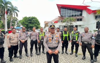 Polres Bitung Kawal Humanis Aksi Buruh, Aspirasi Tersalurkan Kondusif