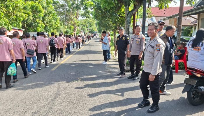 Polres Bitung Kawal Ibadah Kenaikan Yesus