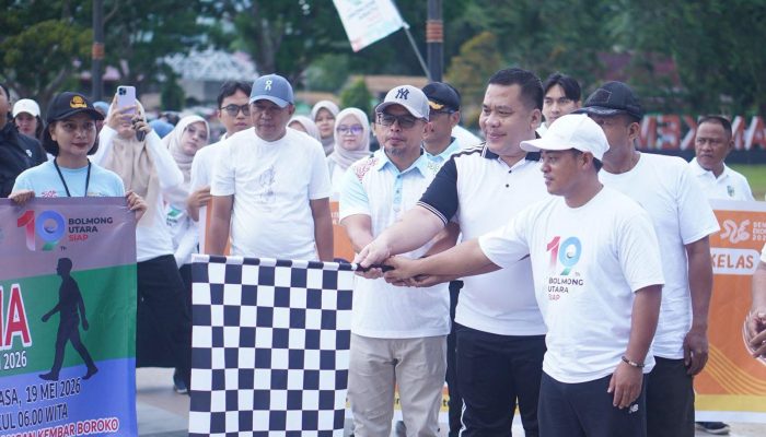 Jalan Sehat Jadi Salah Satu Rangkaian Memeriahkan Hari Ulang Tahun Ke-19 Bolmut