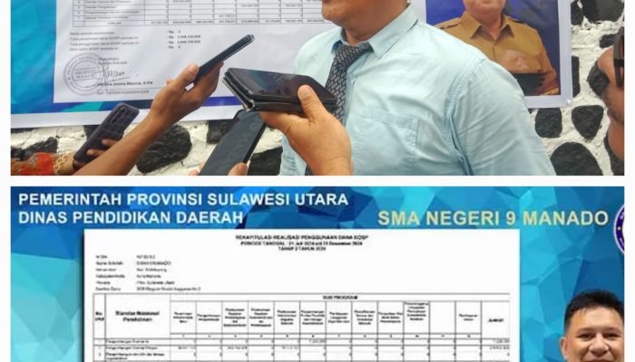 BOSP SMA Negeri 9 Manado Transparan dan Hasil Pemeriksaan Inspekorat dan BPK Tidak Ada Masalah