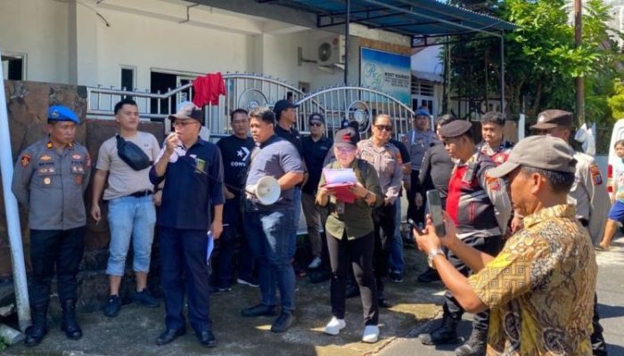 Terjunkan Puluhan Personel, Mapolresta Amankan Eksekusi Pengadilan Negeri Manado
