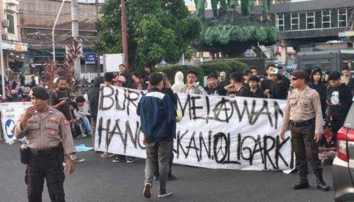 Polresta Manado Amankan Aksi Mayday Aliansi Buruh Melawan
