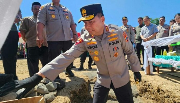 Pembangunan Gedung Satpas Polres Minsel, Kapolda Sulut Dorong Pelayanan SIM yang Modern dan Profesional