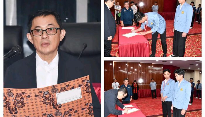 Rektor Unsrat Lantik Pengurus Baru BEM, Tekankan Kaderisasi dan Kepemimpinan yang Merangkul