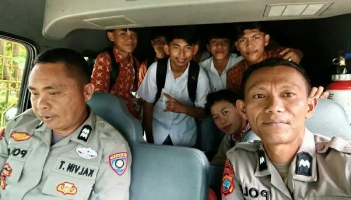 Polantas Polres Kotamobagu Jadi Andalan Antar Jemput Siswa, Gratis dan Aman hingga Tiba di Rumah