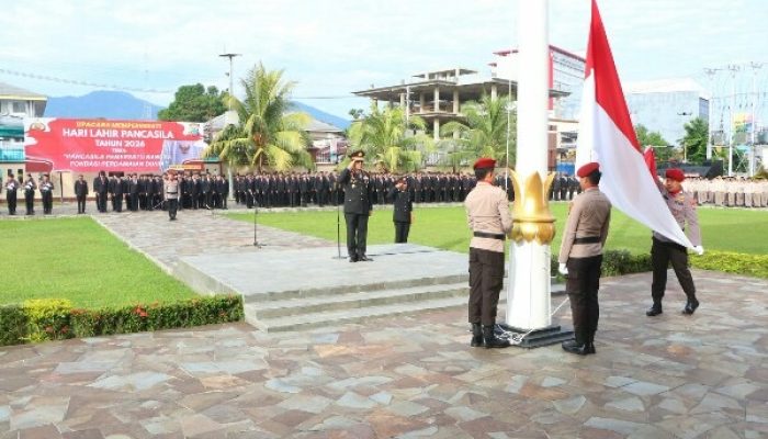 Peringatan Hari Lahir Pancasila, Wakapolda Sulut Ajak Personel Jadikan Pedoman Menghadapi Tantangan Zaman