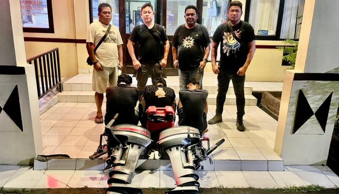 Polisi Ungkap Pencurian Mesin Tempel di Pelabuhan Perikani Bitung, Dua Barang Bukti Disita