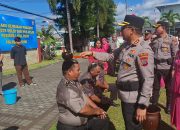 Kapolres Bitung Pimpin Korps Raport, 24 Personel Resmi Sandang Pangkat Baru