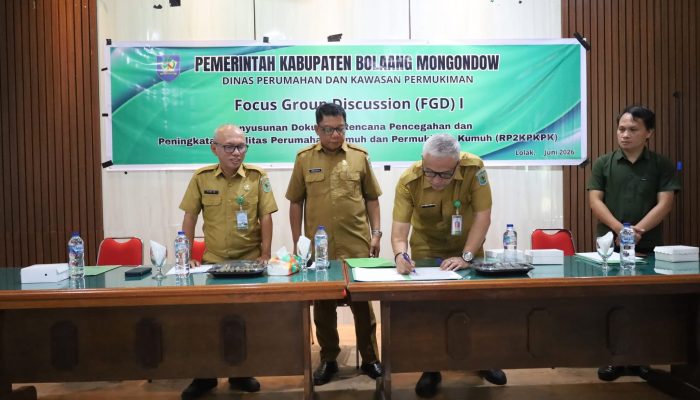 Pemkab Bolmong Gelar FGD RP2KPKPK 2026: Dorong Kolaborasi 4 Pilar untuk Tuntaskan Kawasan Kumuh