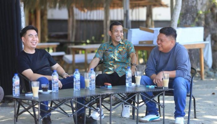 Pererat Sinergi Antarwilayah, Wabup Boltara Terima Kunjungan Bupati dan Wakil Bupati Kepulauan Sangihe di Batu Pinagut
