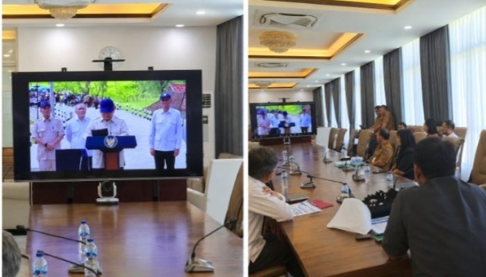 Gubernur Sulut Yulius Selvanus Hadiri Agenda Peresmian Infrastruktur Nasional oleh Presiden Prabowo Subianto, Secara Virtual