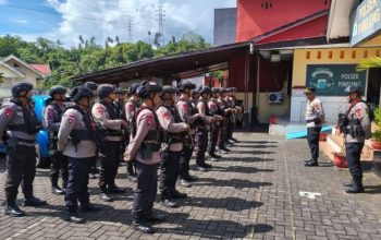 Kapolsek Pineleng Pimpin Apel Jelang Pemilihan Hukum Tua Serentak, Tekankan Netralitas Polri