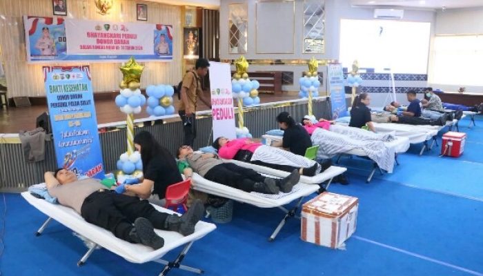 Donor Darah Hari Bhayangkara ke-80 dan HKGB ke-74, Perkuat Misi Kemanusiaan untuk Masyarakat
