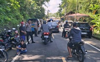 Pastikan Situasi Kondusif, Polres Sangihe Gerak Cepat Tangani dan Pantau Pascagempa M 7,7