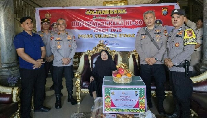 Sambut Hari Bhayangkara ke-80, Polda Sulut Gelar Anjangsana ke Personel yang Sakit dan Purnawirawan Polri