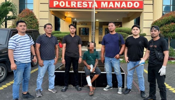 Resmob Polresta Manado Ringkus Pelaku Penikaman di Meras, Sempat Kabur Saat Tunjukkan Barang Bukti