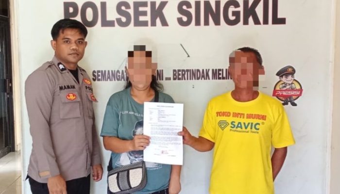 Polsek Singkil Selesaikan Dugaan KDRT Melalui Problem Solving, Kedua Pihak Berdamai