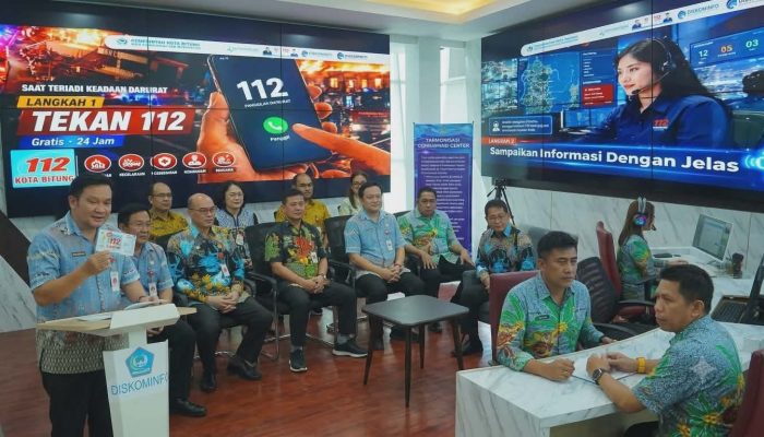 Hengky Honandar Resmikan Layanan Darurat 112 Gratis untuk Warga Bitung