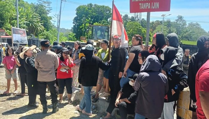 Diadang Warga, Akses Bitung-Minut Dibuka Setelah Mediasi TNI-Polri dan BPJN