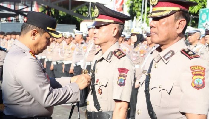 Kapolresta Manado Pimpin Sertijab Tujuh Pejabat Utama, Tekankan Kepemimpinan yang Humanis dan Profesional