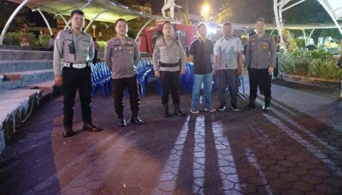 Sebagai Bentuk Pelayanan Polri, Polsek Wenang Amankan Ibadah Worship Night CG Youth Pro di TKB Manado