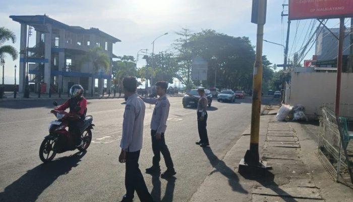 Tim Gabungan Tertibkan Microlet di Simpang Terminal Malalayang, Cegah Kemacetan pada Jam Sibuk