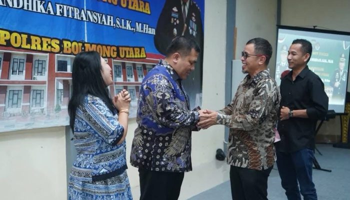 Bupati-Wabup Bolmut Hadiri Kenal Pamit Kapolres, Perkuat Sinergi Pemda dan Polri Jaga Keamanan Daerah