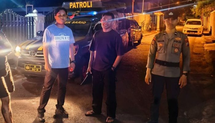Gelar Patroli KRYD, Polsek Sario Sambangi Kawasan Kuliner Hingga Permukiman Warga
