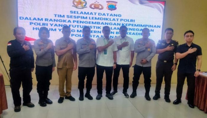 Polresta Manado Terima Tim Sespin Lemdikat Polri, Dorong Kepemimpinan Futuristik dalam Penegakan Hukum Modern