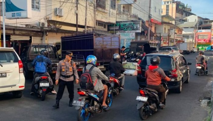 Polsek Wenang Tindak 54 Knalpot Brong, Pengendara Diminta Gunakan Knalpot Standar