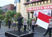Pimpin Upacara HUT ke-81 RI, Kapolresta Manado Ajak Personil Isi Kemerdekaan Dengan Berikan Pelayanan Terbaik