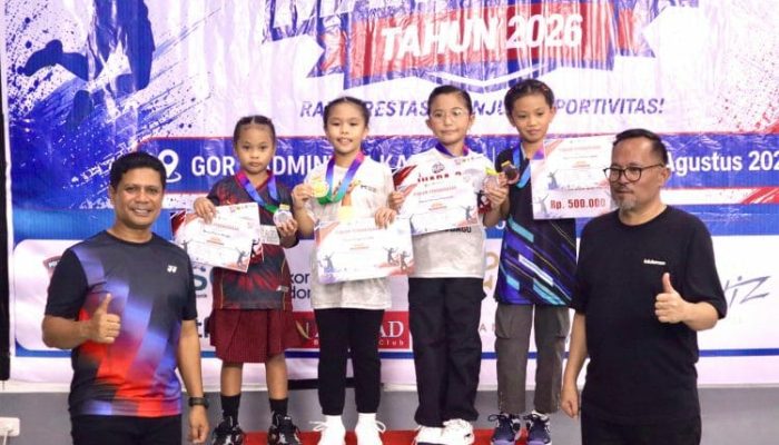 Irham Halid Hadiri Penutupan Kejuaraan Bulutangkis Walikota Manado Cup 2026, Dorong Lahirnya Atlet Berprestasi