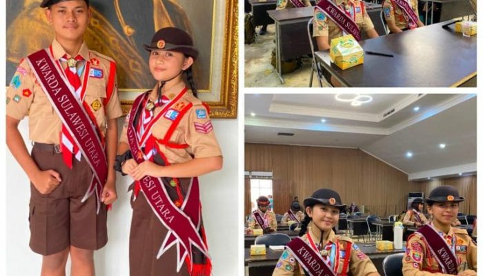 Kak Grevo Gerung Bangga Dua Pramuka Bitung Wakili Sulut Ikuti Putra Putri Jamnas XII 2026