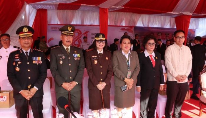 Kapolresta Manado Hadiri Upacara HUT ke-81 RI di Lapangan Sparta Tikala, Ingatkan Jaga Persatuan