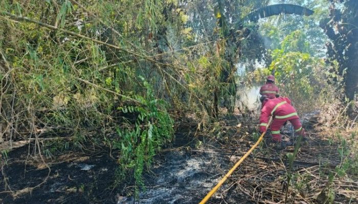 Polsek Mapanget Gerak Cepat Tangani Kebakaran di Buha Manado