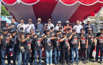FKDM dan Jurnalis Biro Bitung Kompak, Hengky Honandar dan Ny. Ellen Sambut di Garis Finis