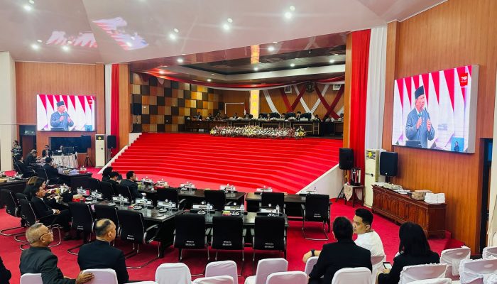 Saat Pidato Presiden Disimak, Sejumlah Kursi DPRD Bitung Justru Kosong