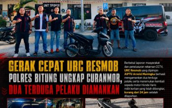 Dari CCTV hingga Informasi Warga, URC Resmob Bongkar Curanmor di Girian