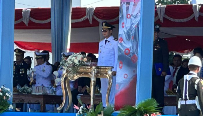 HUT ke-81 RI di Bitung Berlangsung Khidmat, Hengky-Randito Pimpin Dua Prosesi dan Paskibraka Tampilkan Formasi 81