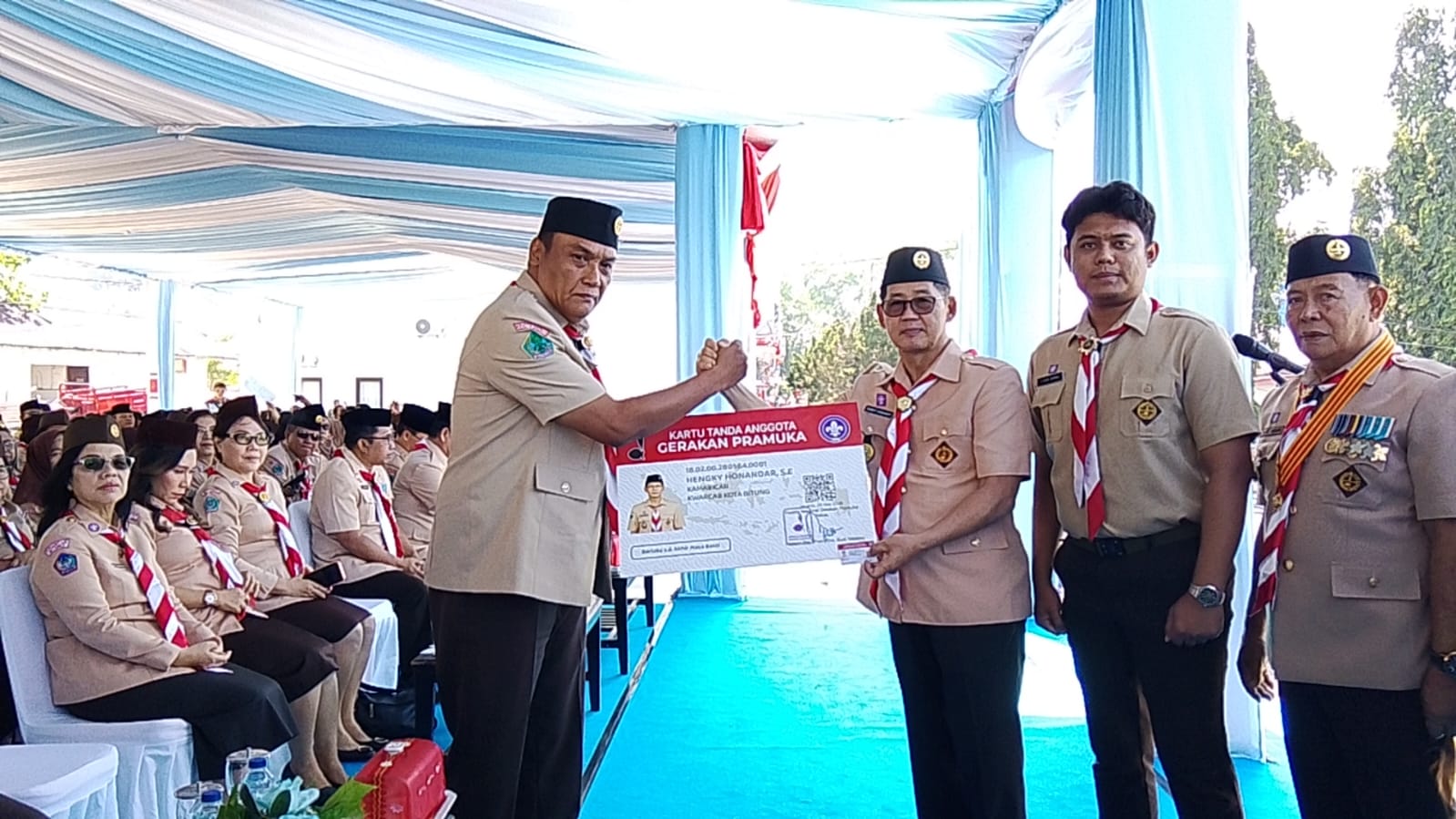 Pemberian Kartu Tanda Anggota Gerakan Pramuka