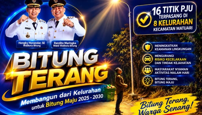 Pemerintahan HH-RM Buktikan Pembangunan dari Kelurahan, 16 PJU Menerangi Matuari