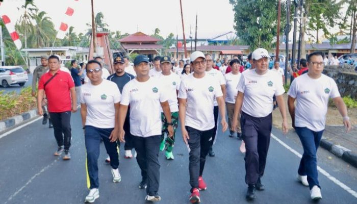 Kapolresta Manado Hadiri Rangkaian Peringatan HUT Ke-81 Kemerdekaan RI di Minahasa Utara