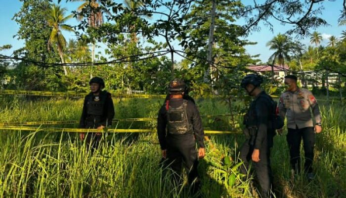 Utamakan Keselamatan Masyarakat, Brimob Polda Sulut Amankan dan Disposal Granat Tangan Temuan di Likupang
