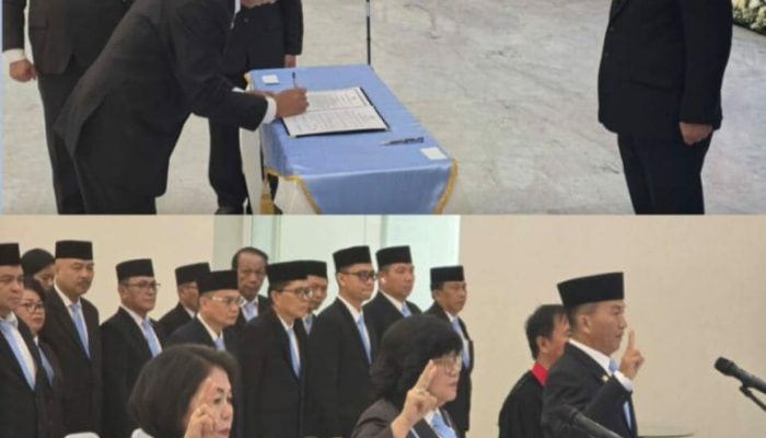 Gubernur YSK Lantik Tiga Pejabat Eselon II Pemprov Sulut, Jahja Rondonuwu Dipromosikan Kadis Pendidikan