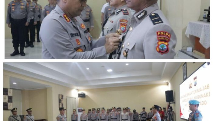Sertijab Kapolsek Pulau Bunaken, Tongkat Estafet Kepemimpinan Resmi Beralih ke Ipda Hesky Umboh